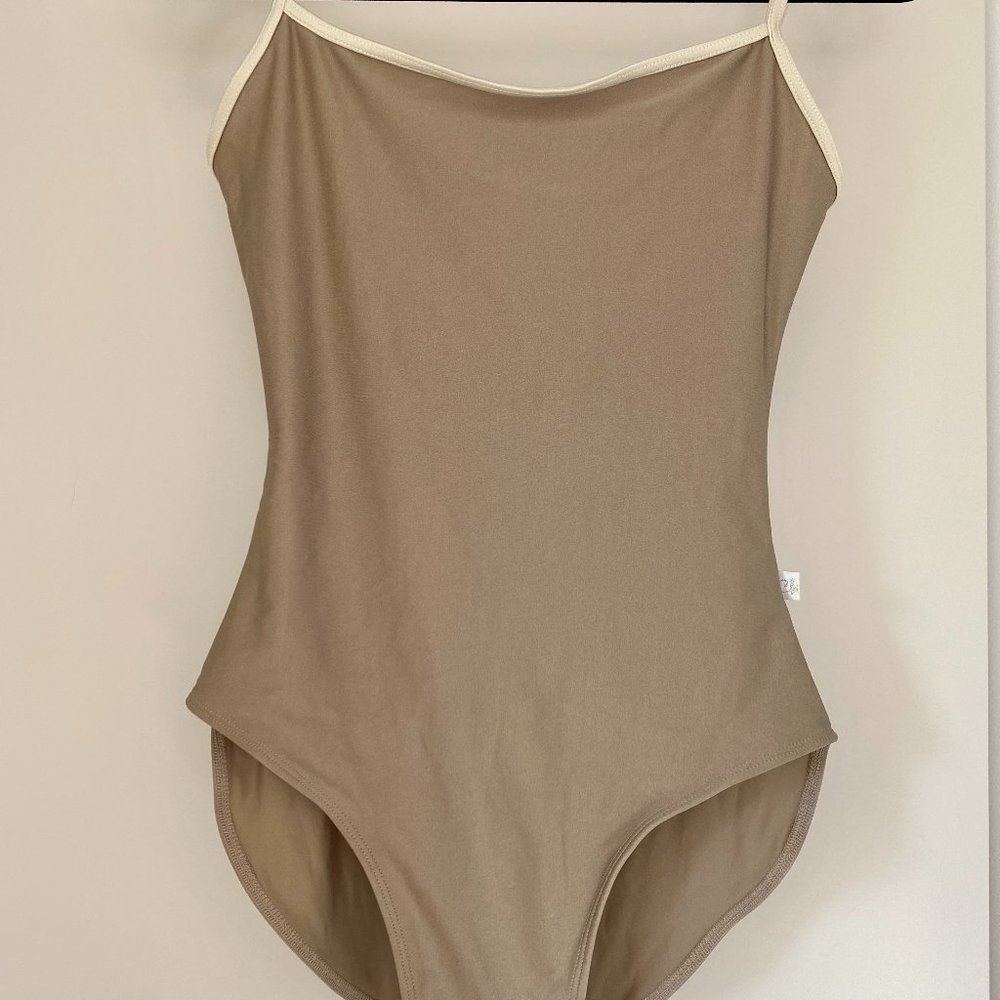 ❌ SOLD ❌ Class In Dancewear - Gold Camisole Leotard - Size M